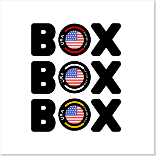 Box box box -UNITED STATES GRAND PRIX Posters and Art
